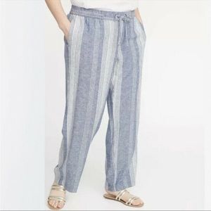 Old Navy Stripes Linen Pants